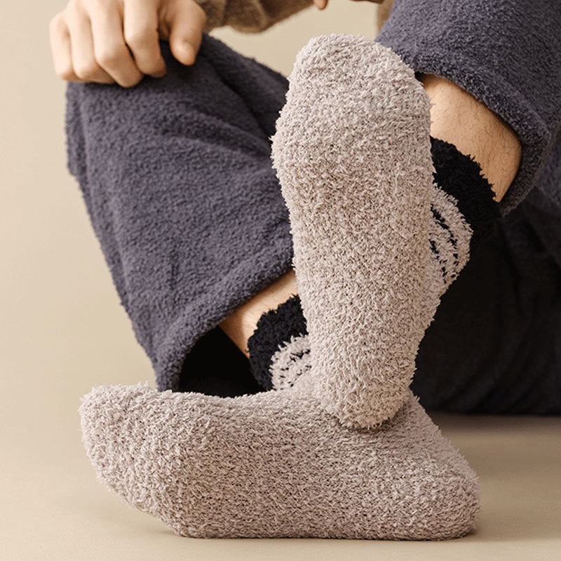 Coral Fleece Quarter Socks(6 Pairs) - image 2