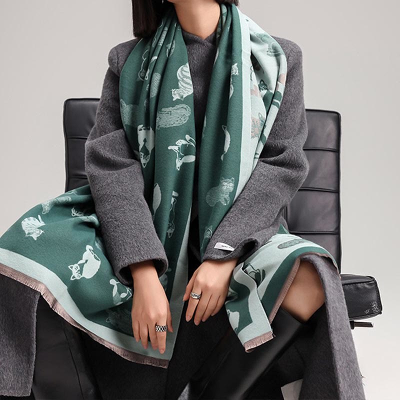 Stylish Cat Soft Blanket Scarf - image 1