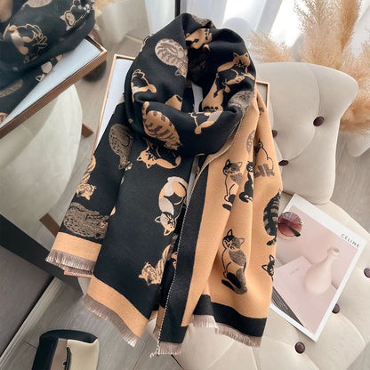 Stylish Cat Soft Blanket Scarf - image 7
