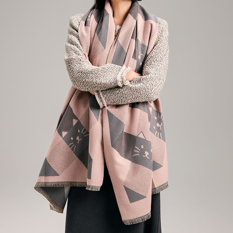 Geometric Square Blanket Scarf - image 1
