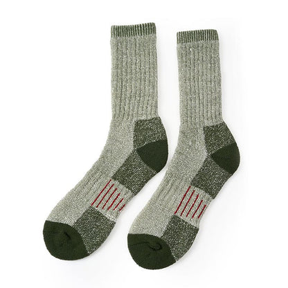 Chunky Needle Soft Crew Socks(5 Pairs) - Army Green - EU40-44(US10-13) - image 6