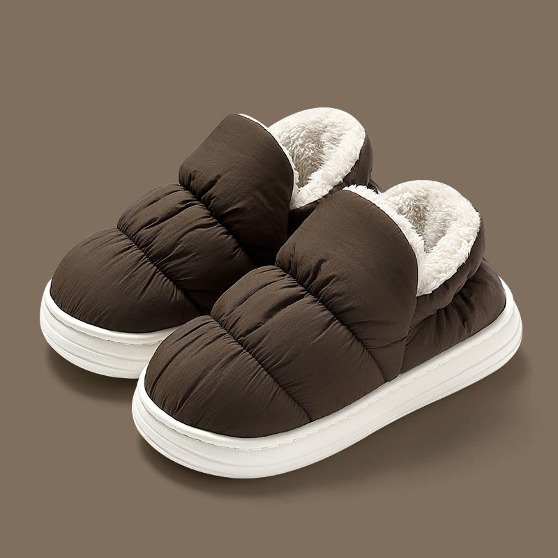 Plus Size Waterproof Thick Soles Slippers - Coffee - EU43-44(US9-10) - image 7