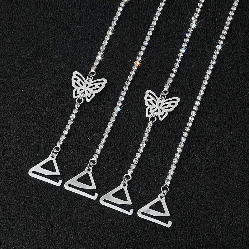Sexy Rhinestone Shoulder Strap Chain (3 Pairs) - image 8