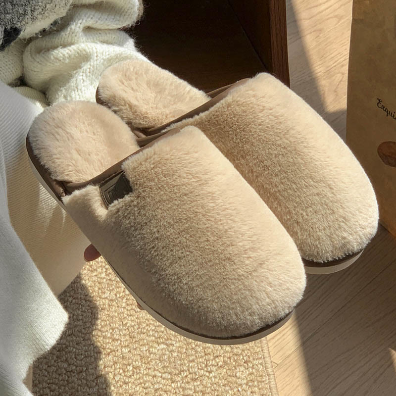 Plus Size Lightweight Warm Slippers - Apricot - EU44-45(US10-11) - image 10
