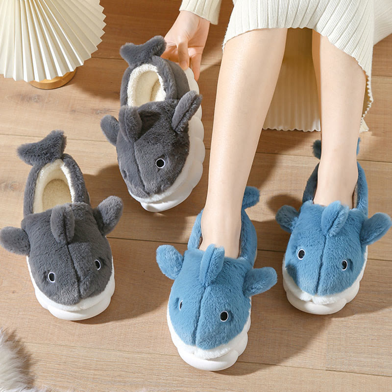 Plus Size Cute Whale Slippers - image 0