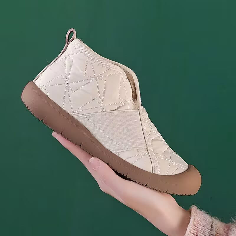 Plus Size Waterproof Warm Slippers - Beige - EU44(US10) - image 10