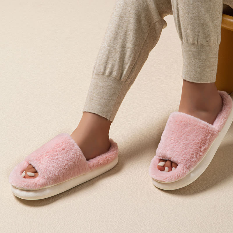Plus Size All Season Cozy Slippers - Pink - EU43-44(US9-10) - image 0
