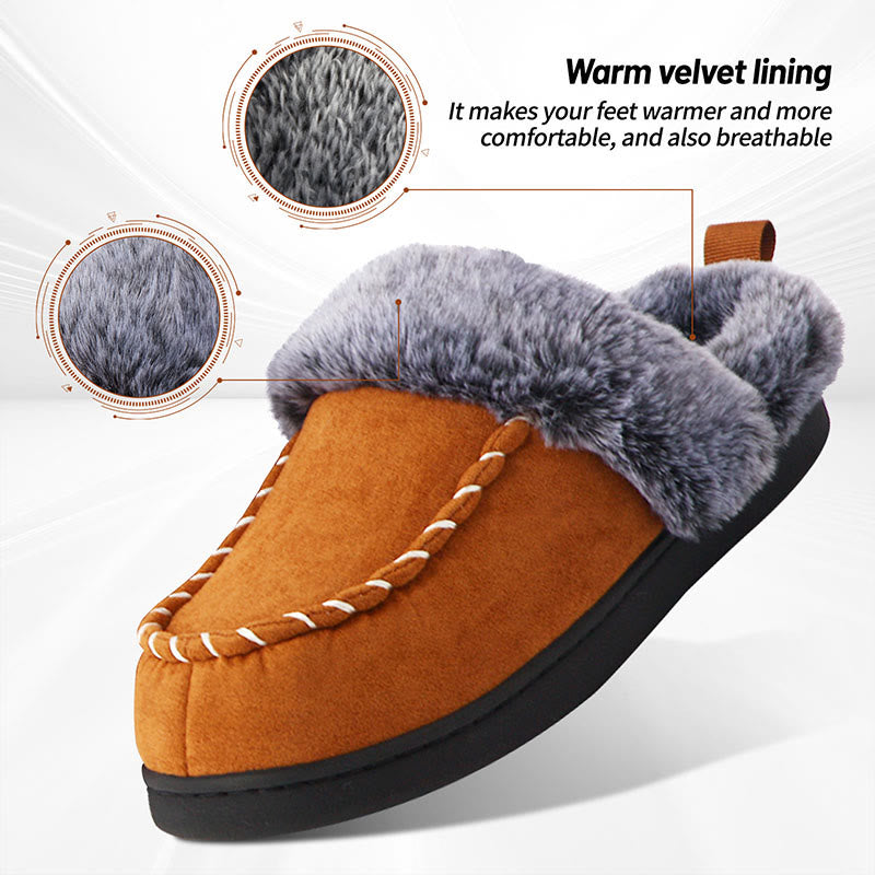 Plus Size Warm Lined Soft Floor Slippers - image 6