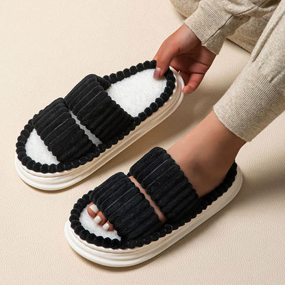 Plus Size Comfortable Pleated Slippers - image 2