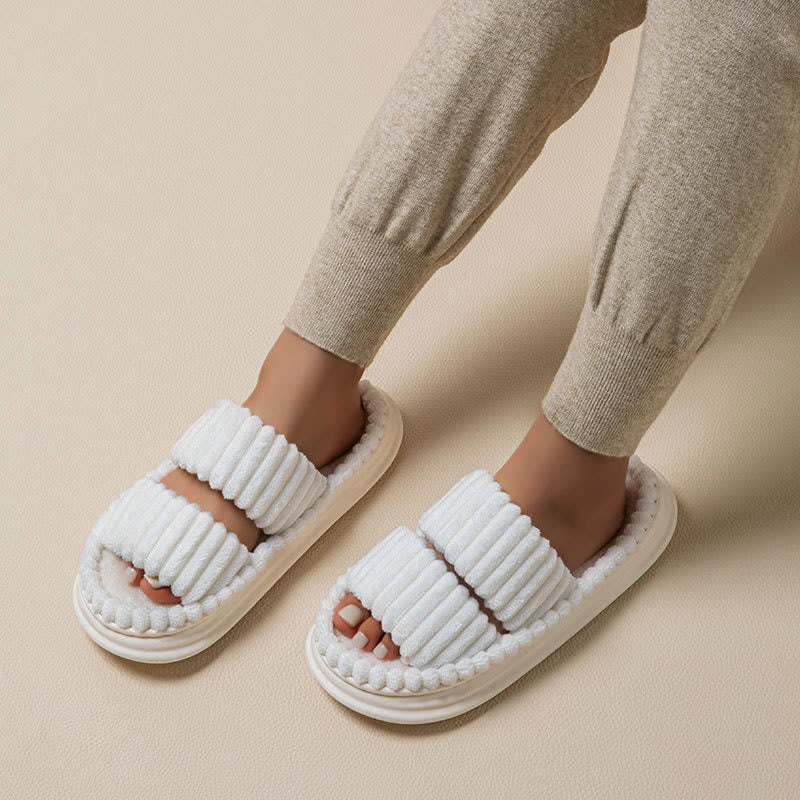 Plus Size Comfortable Pleated Slippers - image 5