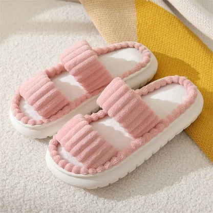 Plus Size Comfortable Pleated Slippers - Pink - EU43-44(US9-10) - image 9