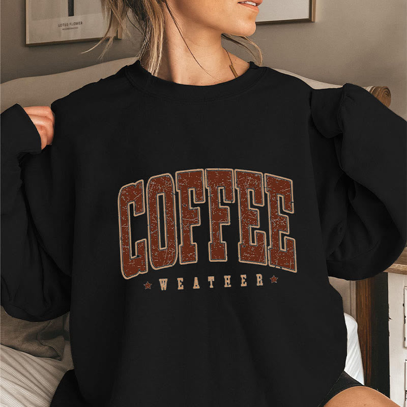 Plus Size Coffee Weather Sweatshirt - Black - 3XL - image 2