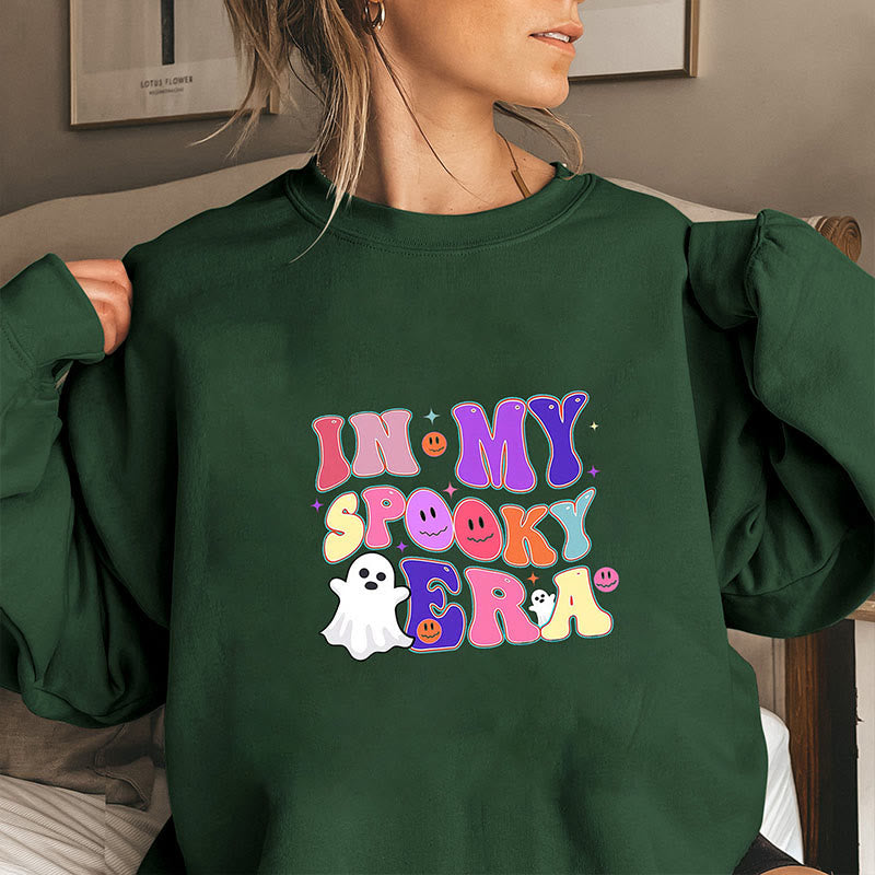 Plus Size Ghost Sweatshirt - Dark Green - 3XL - image 4