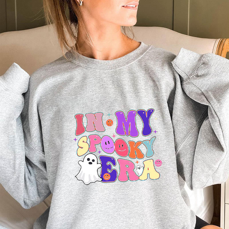 Plus Size Ghost Sweatshirt - Light Gray - 3XL - image 1