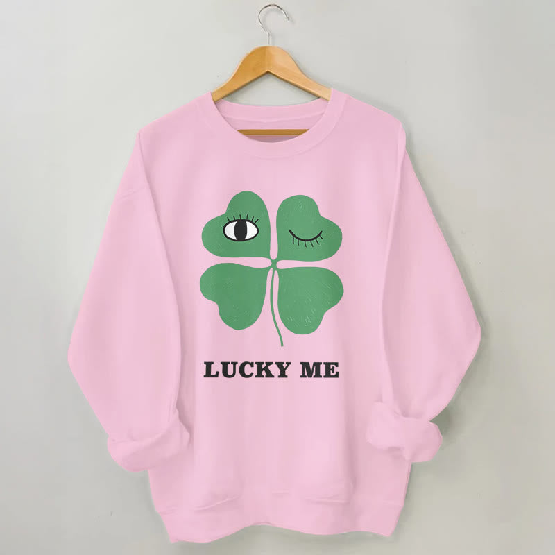 Plus Size Lucky Me Sweatshirt - Pink - 3XL - image 4