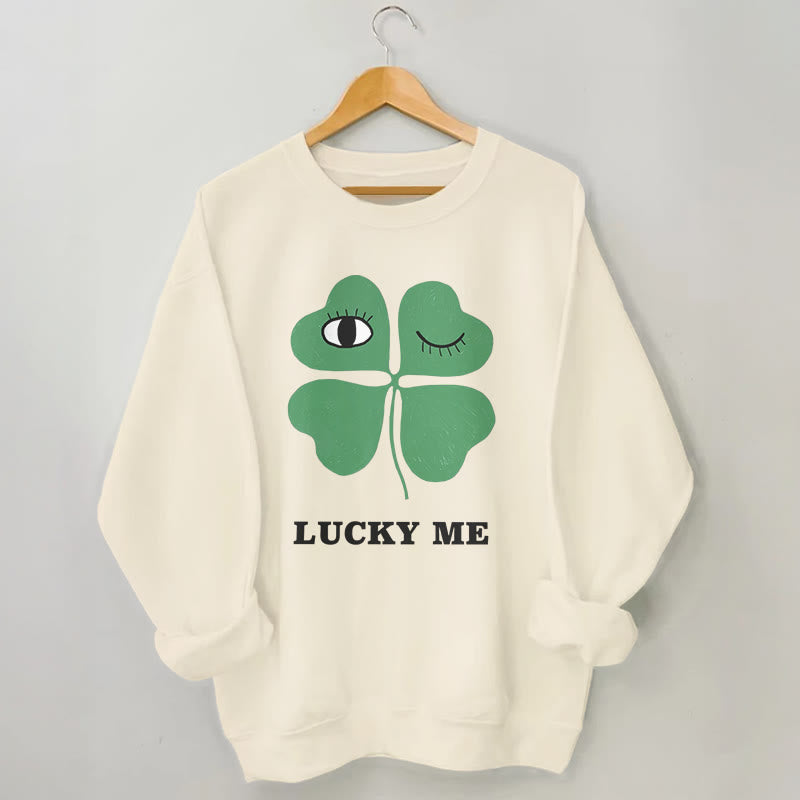 Plus Size Lucky Me Sweatshirt - Apricot - 3XL - image 0