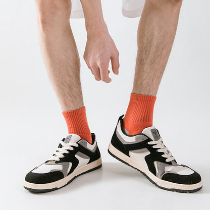 Plus Size Colorblock Basketball Quarter Compression Socks(5 Pairs) - image 8