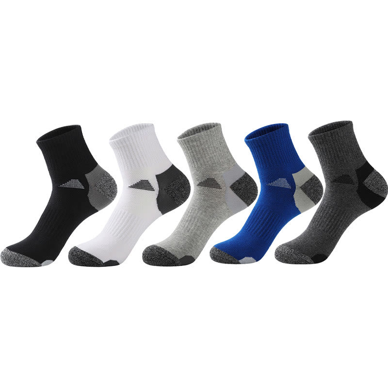 Plus Size Four Seasons Quarter Compression Socks(5 Pairs) - Multicolor - EU39-45(US6-11) - image 0