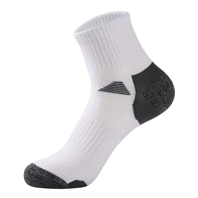 Plus Size Four Seasons Quarter Compression Socks(5 Pairs) - White - EU39-45(US6-11) - image 4