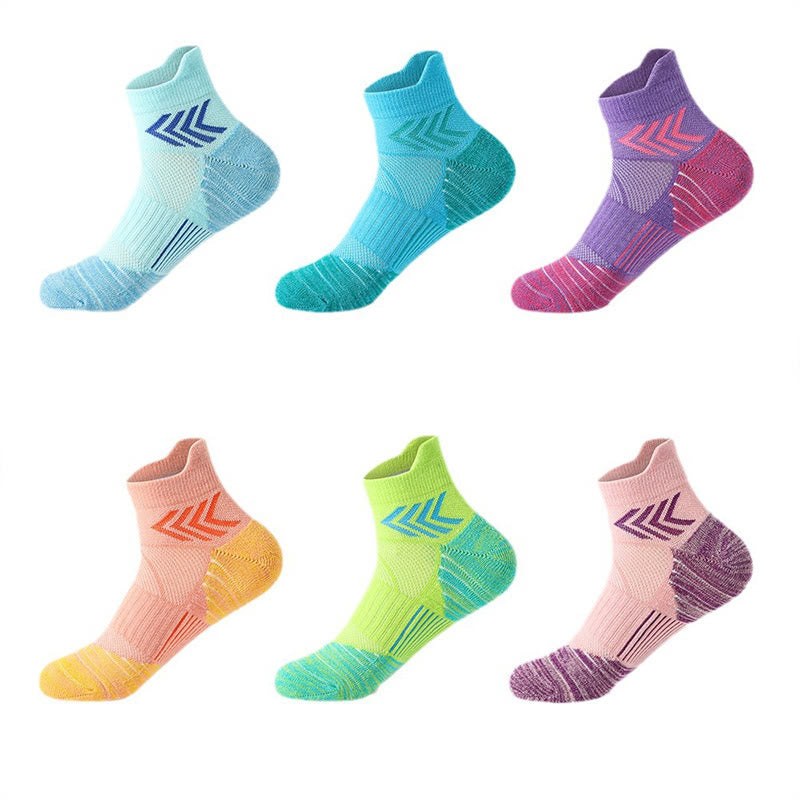 Plus Size Mesh Ankle Compression Socks(6 Pairs) - Multicolor - EU39-45(US6-11) - image 3