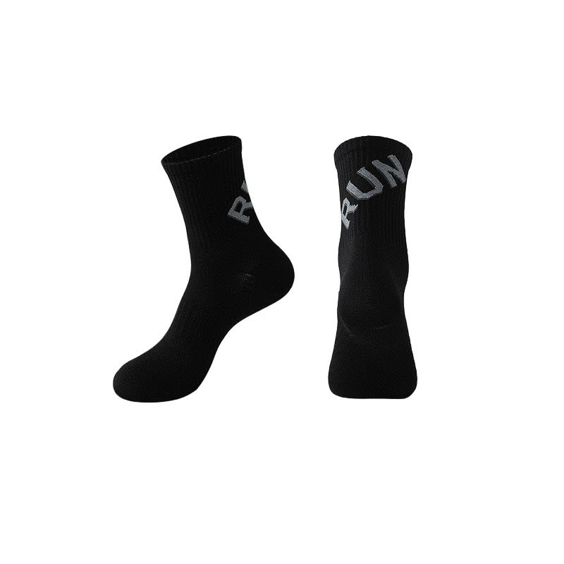 Plus Size Run Quarter Compression Socks(6 Pairs) - Black - EU39-44(US6-10) - image 12