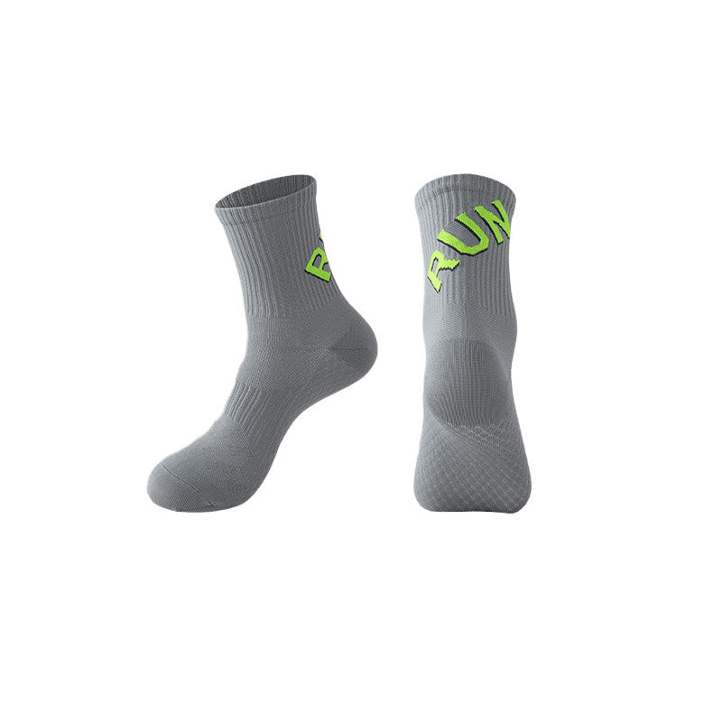 Plus Size Run Quarter Compression Socks(6 Pairs) - Grey - EU39-44(US6-10) - image 8