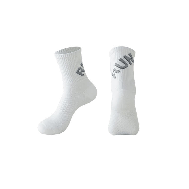 Plus Size Run Quarter Compression Socks(6 Pairs) - White - EU39-44(US6-10) - image 9
