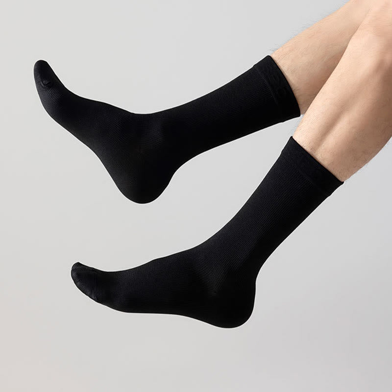 Plus Size Anti Slip Strips Quarter Compression Socks(6 Pairs) - image 2
