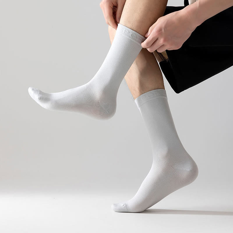 Plus Size Anti Slip Strips Quarter Compression Socks(6 Pairs) - image 3