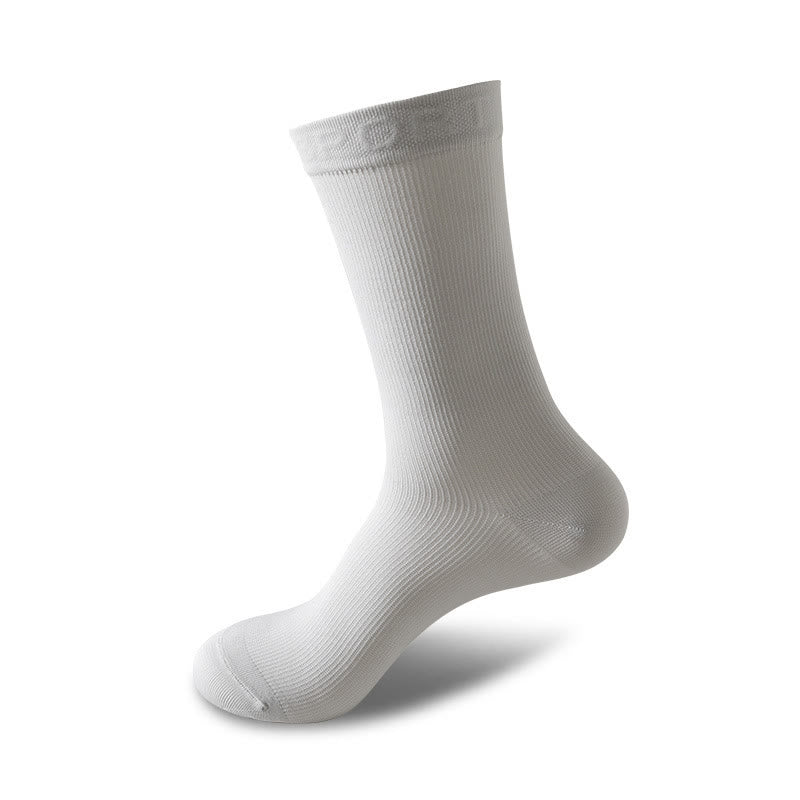 Plus Size Anti Slip Strips Quarter Compression Socks(6 Pairs) - Grey - EU37-45(US4-11) - image 12
