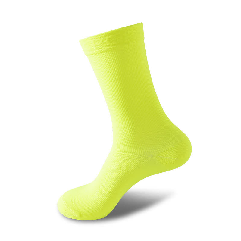 Plus Size Anti Slip Strips Quarter Compression Socks(6 Pairs) - Fluorescent Green - EU37-45(US4-11) - image 10