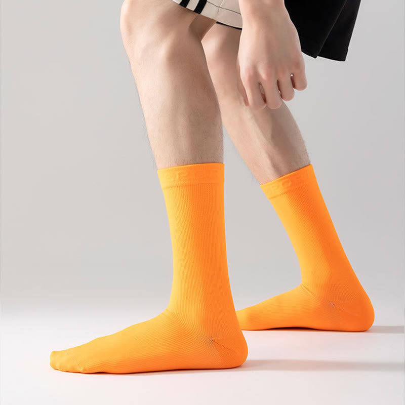 Plus Size Anti Slip Strips Quarter Compression Socks(6 Pairs) - image 4