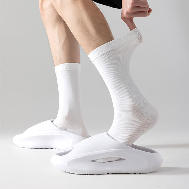 Plus Size Anti Slip Strips Quarter Compression Socks(6 Pairs) - image 7