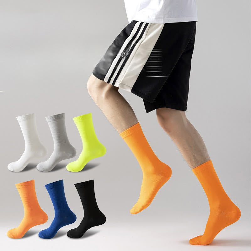 Plus Size Anti Slip Strips Quarter Compression Socks(6 Pairs) - Multicolor - EU37-45(US4-11) - image 0