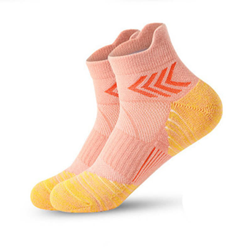 Plus Size Mesh Ankle Compression Socks(6 Pairs) - Orange - EU39-45(US6-11) - image 6