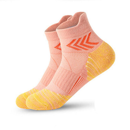 Plus Size Mesh Ankle Compression Socks(6 Pairs) - Orange - EU39-45(US6-11) - image 6