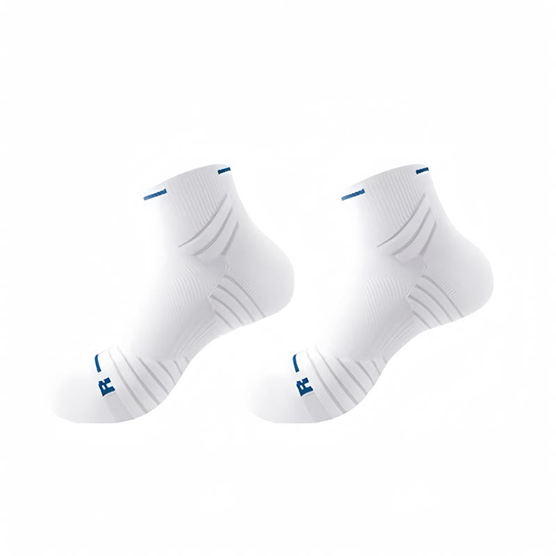 Plus Size Lightweight Cushioning Ankle Compression Socks(4 Pairs) - White - EU38-44(US5-10) - image 6