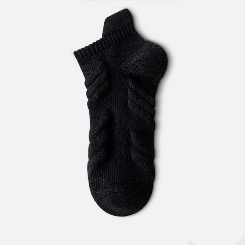 Plus Size Ankle Support Ankle Compression Socks(5 Pairs) - Black - EU38-44(US5-10) - image 9