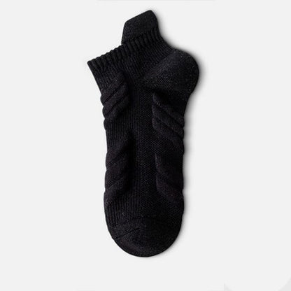 Plus Size Ankle Support Ankle Compression Socks(5 Pairs) - Black - EU38-44(US5-10) - image 9
