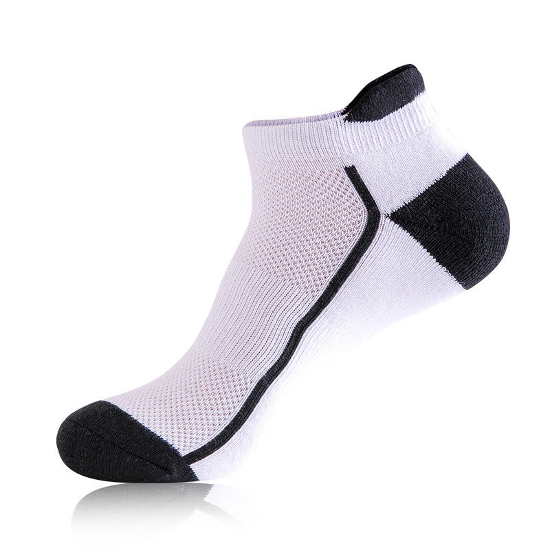 Plus Size Solid Ankle Compression Socks(5 Pairs) - White - EU38-44(US5-10) - image 7