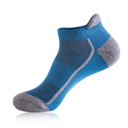 Plus Size Solid Ankle Compression Socks(5 Pairs) - Blue - EU38-44(US5-10) - image 9