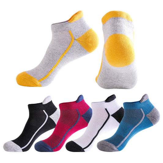 Plus Size Solid Ankle Compression Socks(5 Pairs) - Multicolor - EU38-44(US5-10) - image 0