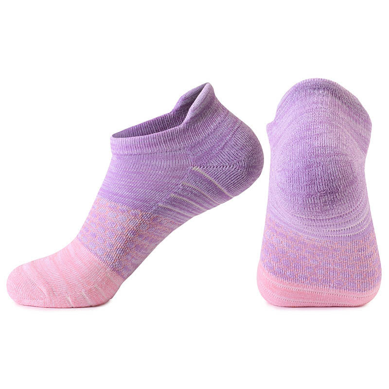 Plus Size Tie Dye Ankle Compression Socks(4 Pairs) - Purple - EU39-42(US6-8.5) - image 6