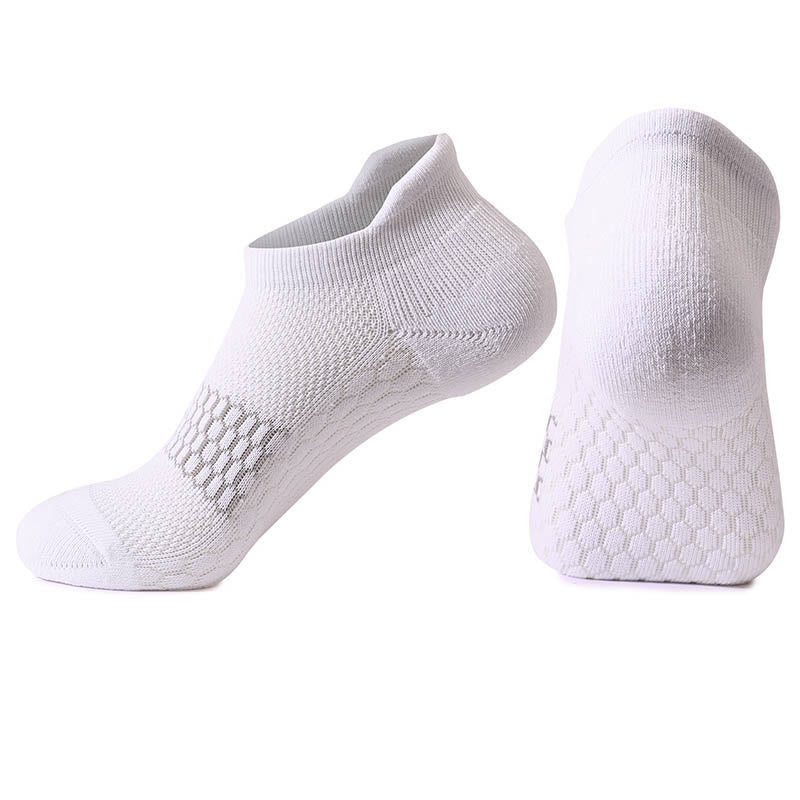 Plus Size Simple Style Ankle Compression Socks(4 Pairs) - White - EU39-42(US6-8.5) - image 2