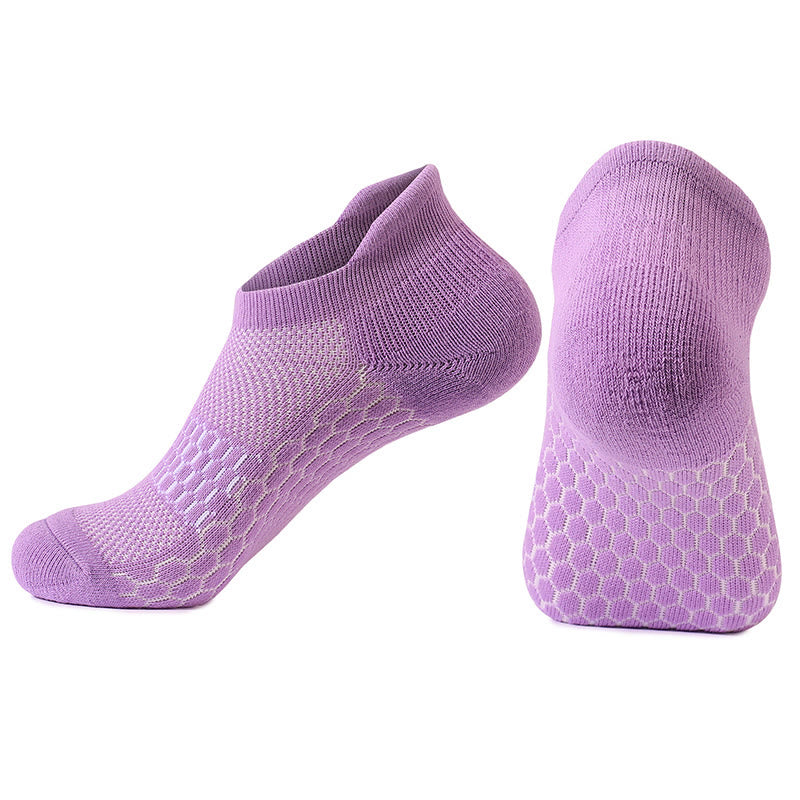 Plus Size Simple Style Ankle Compression Socks(4 Pairs) - Purple - EU39-42(US6-8.5) - image 4