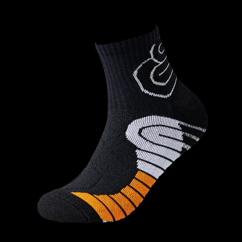 Plus Size 3D Protection Ankle Compression Socks(5 Pairs) - Black - EU38-44(US5-10) - image 4