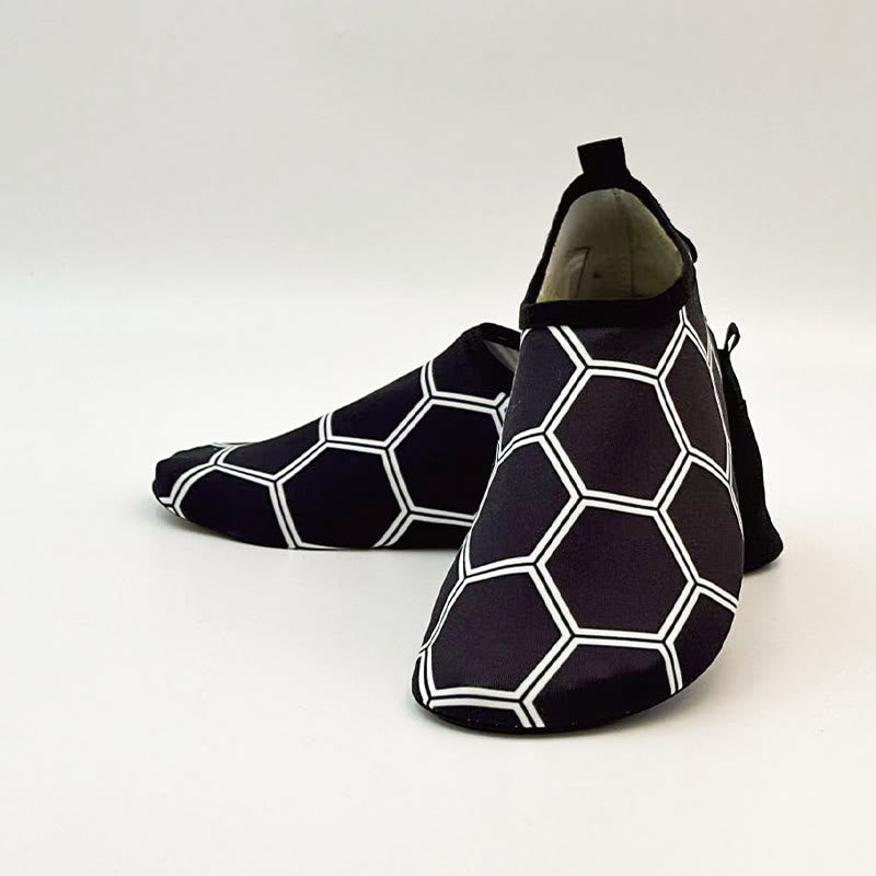 Plus Size Hexagon Slippers - Black - EU44-45(US10-11) - image 4