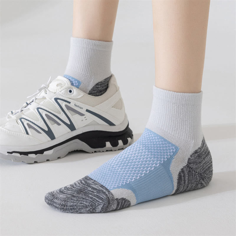 Bright Color Matching Ankle Compression Socks(5 Pairs) - image 1