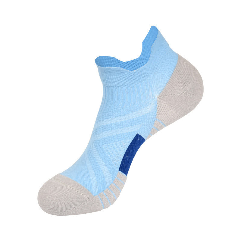 Y Heel Design Ankle Compression Socks(3 Pairs) - Blue - EU36-40(US3-7) - image 2
