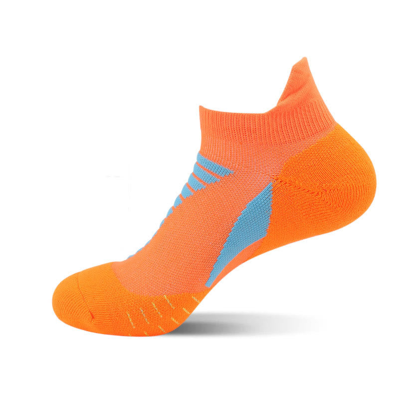 Plus Size Seamless Toe Ankle Compression Socks(5 Pairs) - Orange - EU36-40(US3-7) - image 5